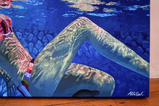 Rebirth - Large Swimming Painting