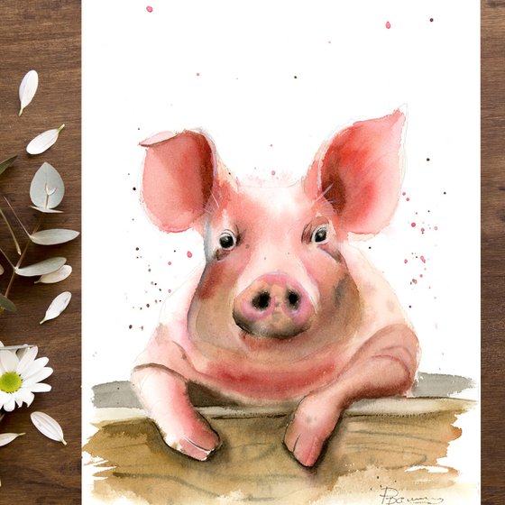 Pig portrait