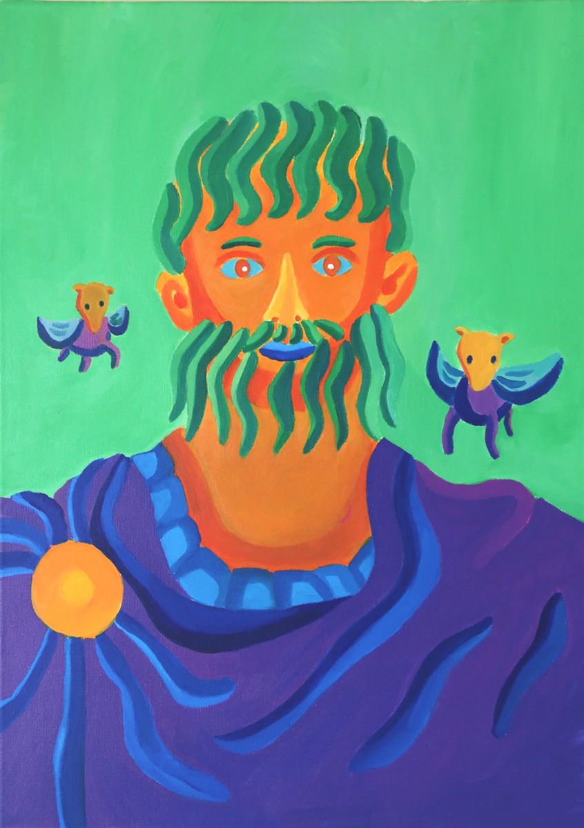 Portrait of Aristotle by Lihui Liang