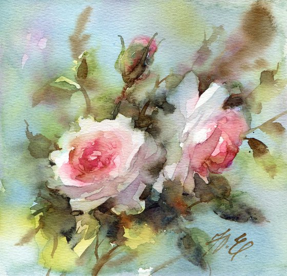 Triptych / roses set