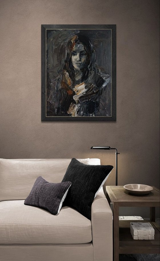 Portrait in dark tones