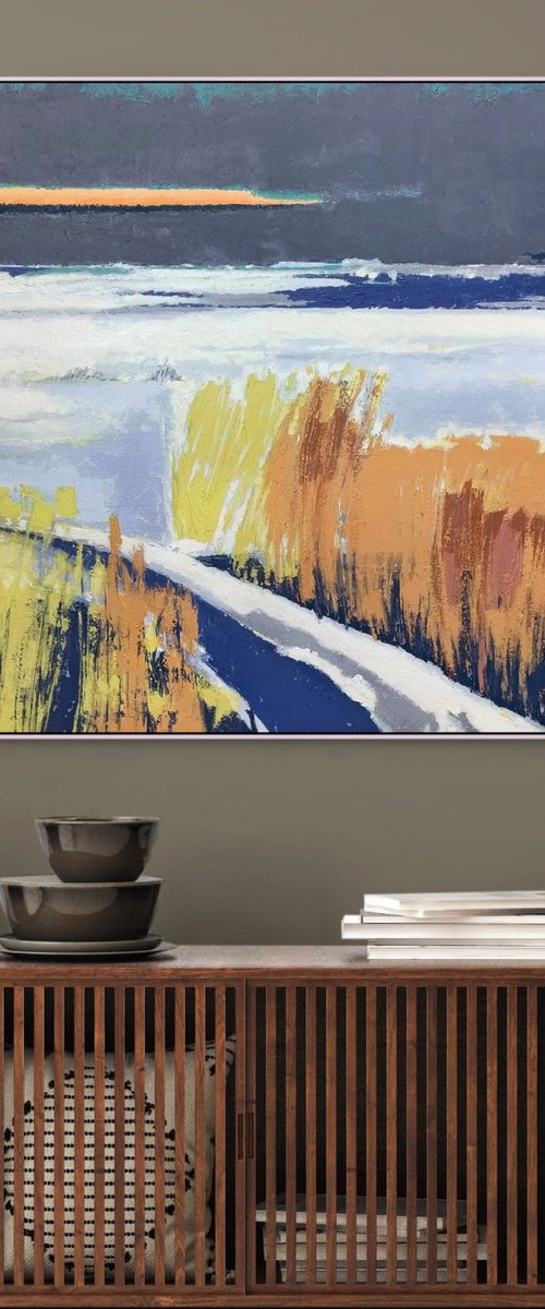 Season of Ocher and White by Evgen Semenyuk