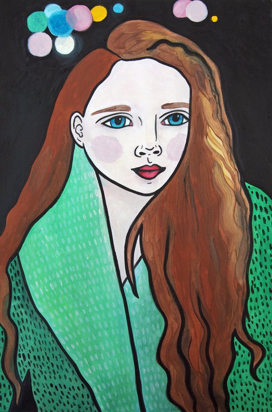 Woman in a Green Coat