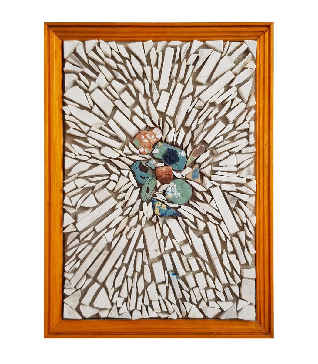 Abstract Relief By Ognyan Hristov, 13 X 18", "Fragment - M02", Original Artwork