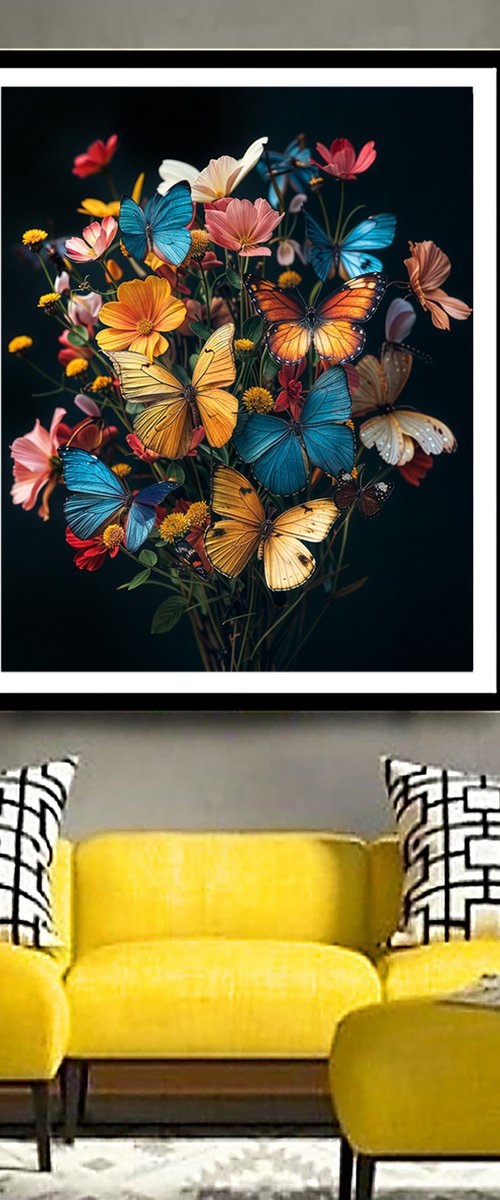 Butterfly Garden 10 by MICHAEL FILONOW