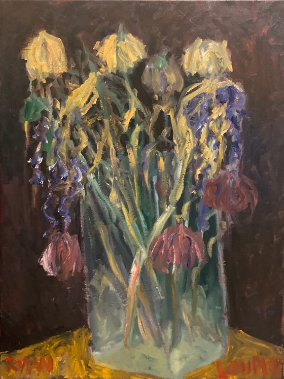 Wilted Flowers In A Vase