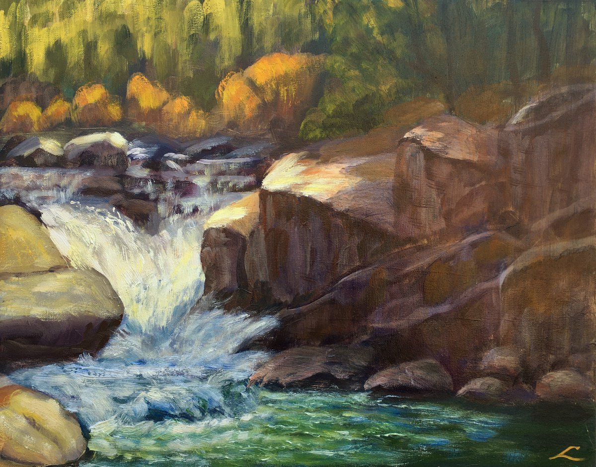 Waterfall 3 By Elena Sokolova, 20 X 16, Artwork For Sale On Artfinder