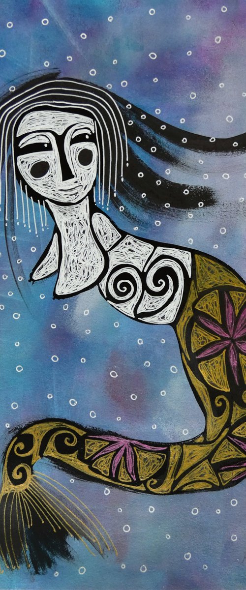 Mermaid Goddess by Sara Rodighiero