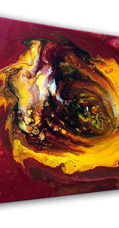 "Birth Of Consciousness" - FREE USA SHIPPING - Original Abstract PMS Fluid Acrylic Painting - 20 x 16 inches by Preston M. Smith (PMS)