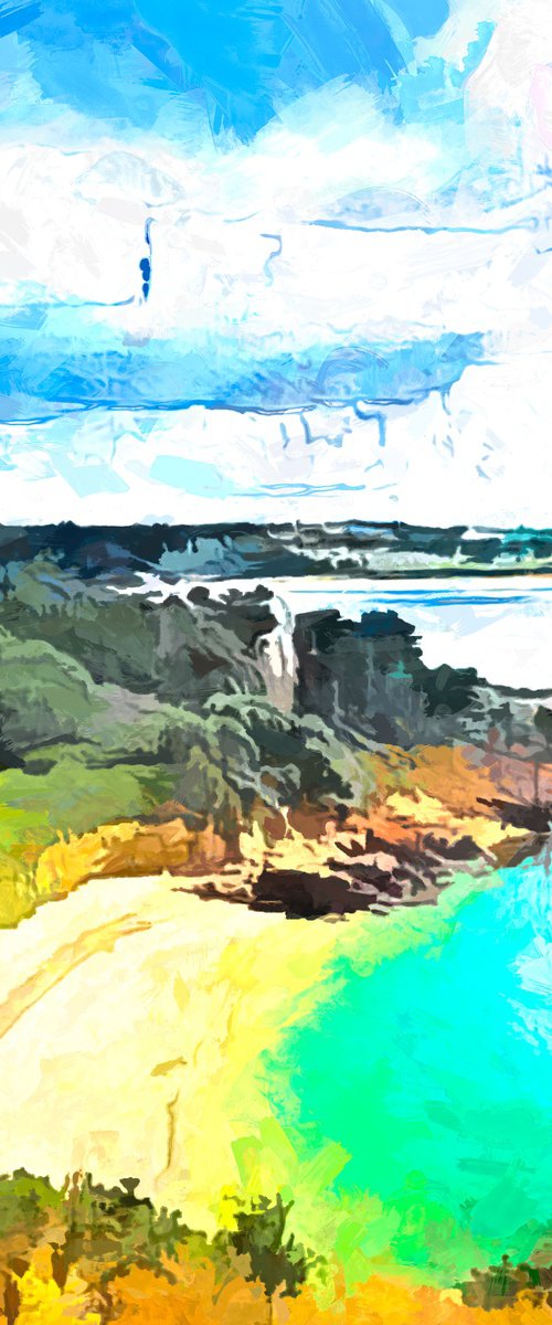 Beauport Bay, Jersey by KM Arts