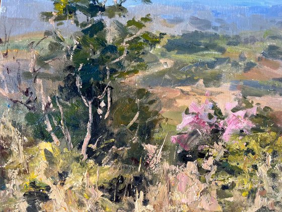 “At the Mountainside on a Day the Sky Opens”