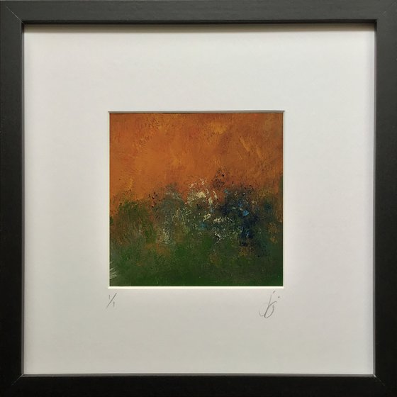 Composition 34 - Framed, abstract painting