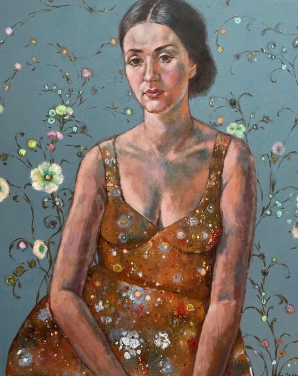Acrylic Painting , Mysterious Stranger By Nadezda Stupina, 31 X 39, Artwork For Sale On Artfinder