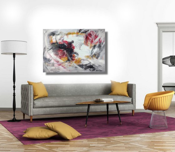 large paintings for living room/extra large painting/abstract Wall Art/original painting/painting on canvas 120x80-title-c698