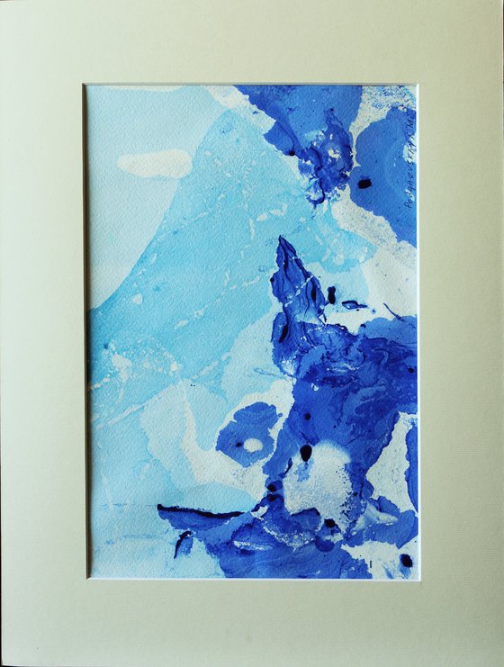 BLUE #4 (90x40) triptych