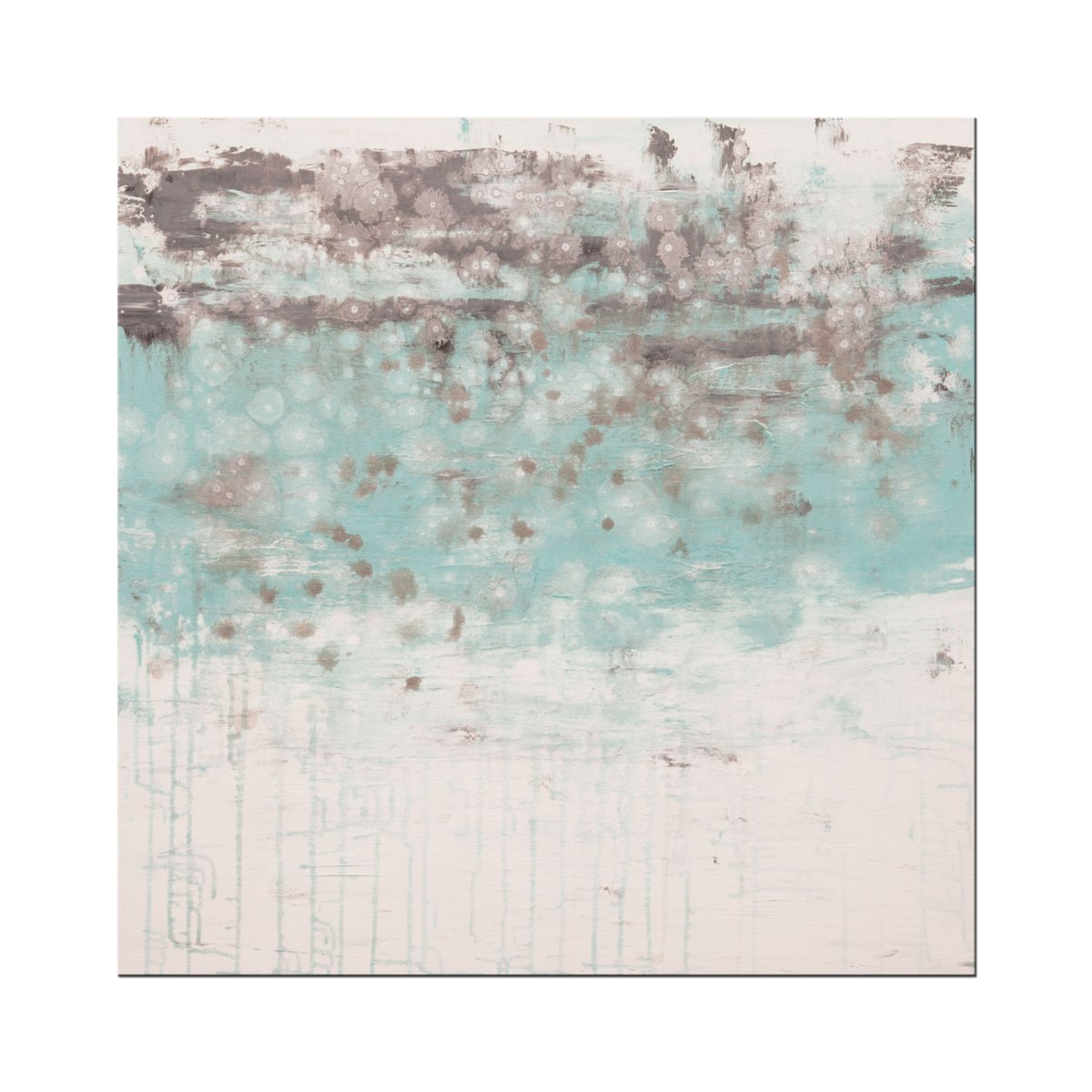 Abstract Acrylic Painting By Hilary Winfield, 30 X 30, Lithosphere 159, Original Artwork