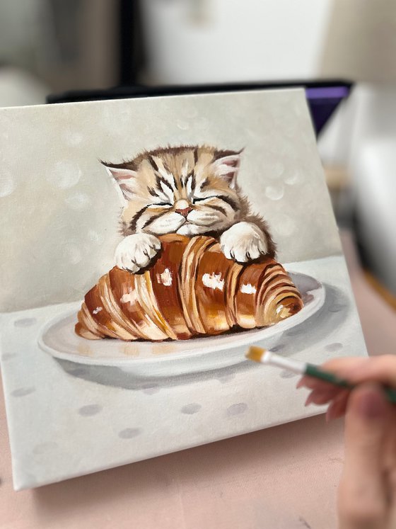 Sleeping on a Croissant