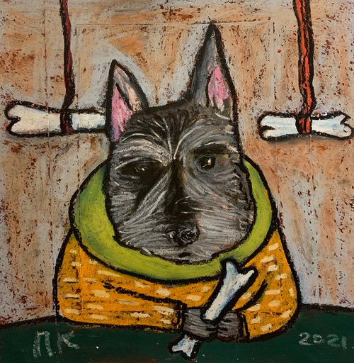 Dog with bones #7 by Pavel Kuragin