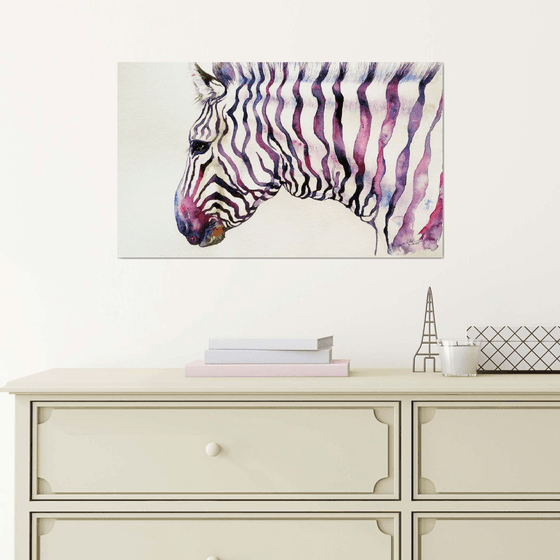 Zebra Magenta Monarch