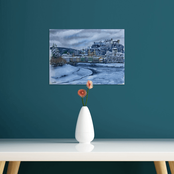 Salzburg winter scene