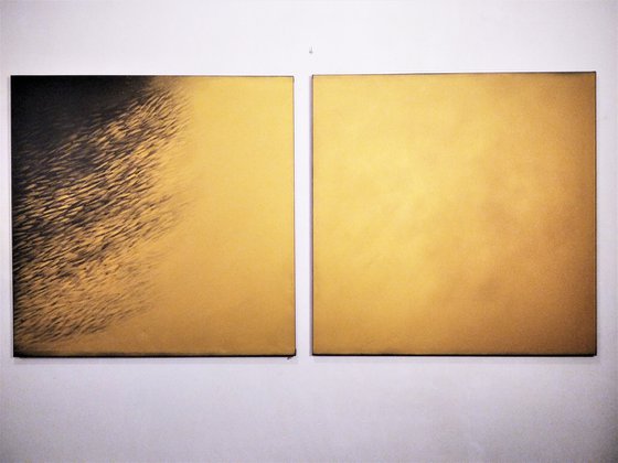 Fish nº85 / Extra large painting  #Gold series