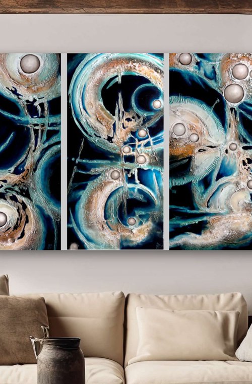 PHASES OF CREATION - TRIPTYCH by Studio Jecminek