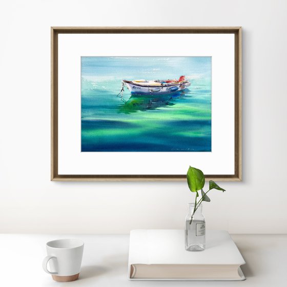 Boat in the Emerald Silence