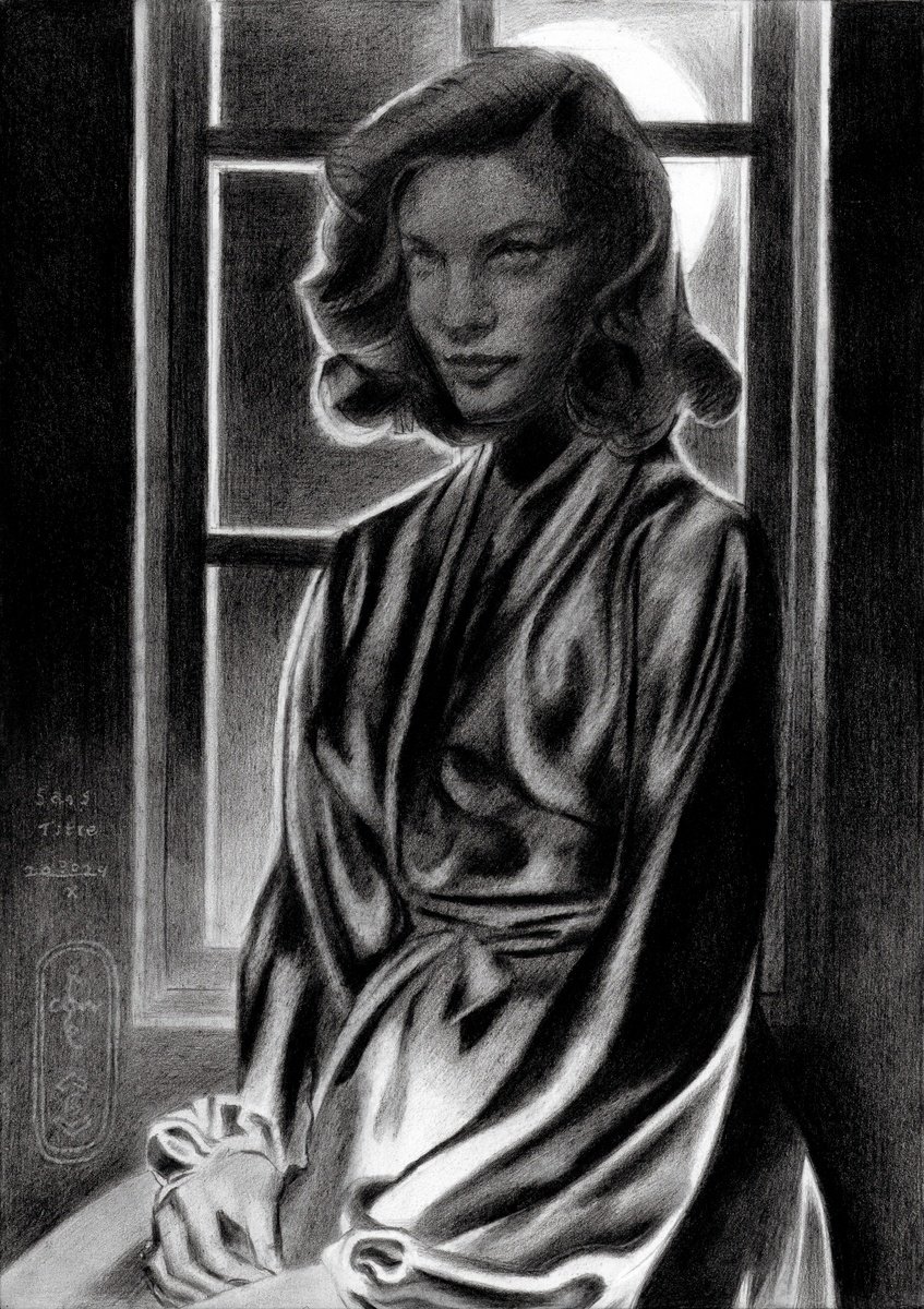 Geometric Portrait Pencil Drawing By Corne Akkers, 8 X 12, Sans Titre - 30-10-24, Original Artwork