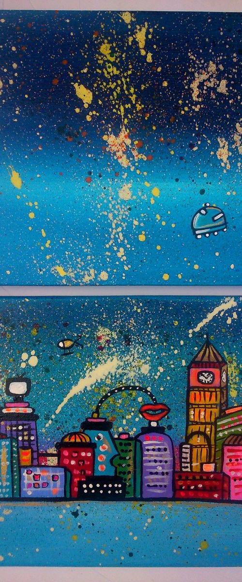 London Planet City by Maria Luisa  Azzini