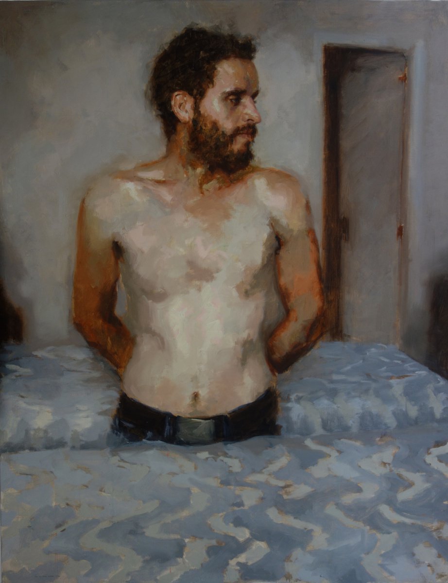 Expressive Oil Painting , The Invitation By Ana Del Valle Ojeda, 45 X 57, Artwork For Sale On Artfinder