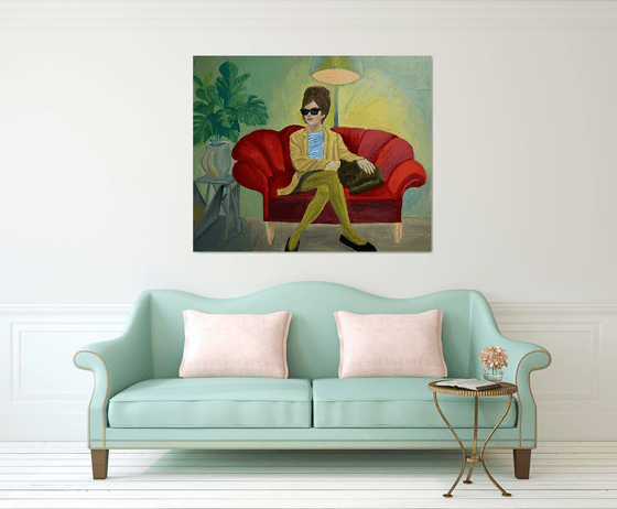 Selfportrait with a cat