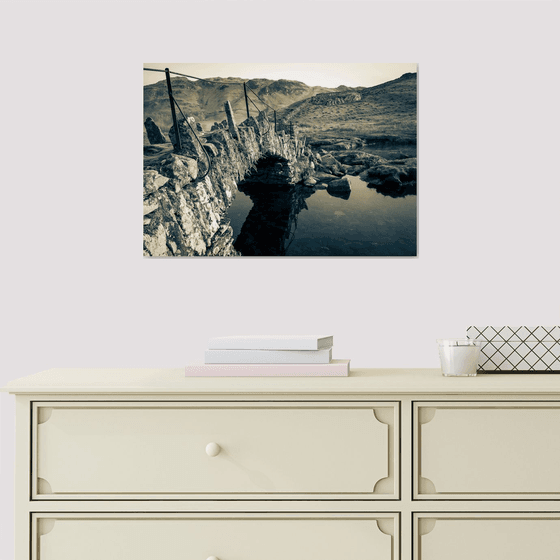 Slaters Bridge - Little Langdale Lake District ( Split Toned Print )