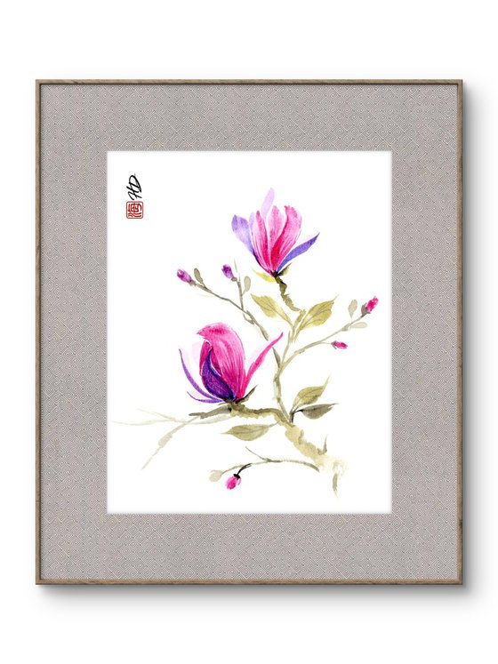 Magnolias in Spring Light