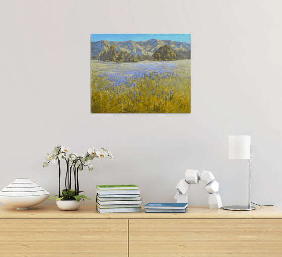 Lupine Field Mosaic Landscape