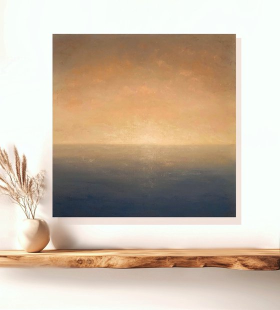 Zero Dawn, minimalist seascape
