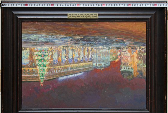 New Year's Eve. View of the Detsky Mir store