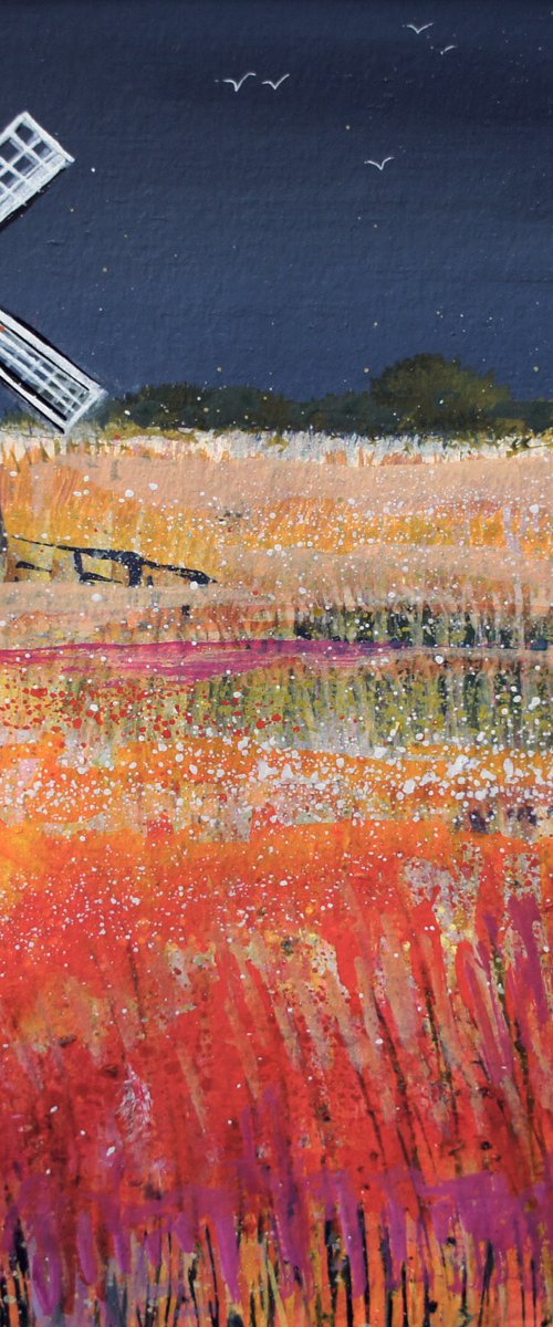 Wicken Fen - Storm Sky by Julia  Rigby