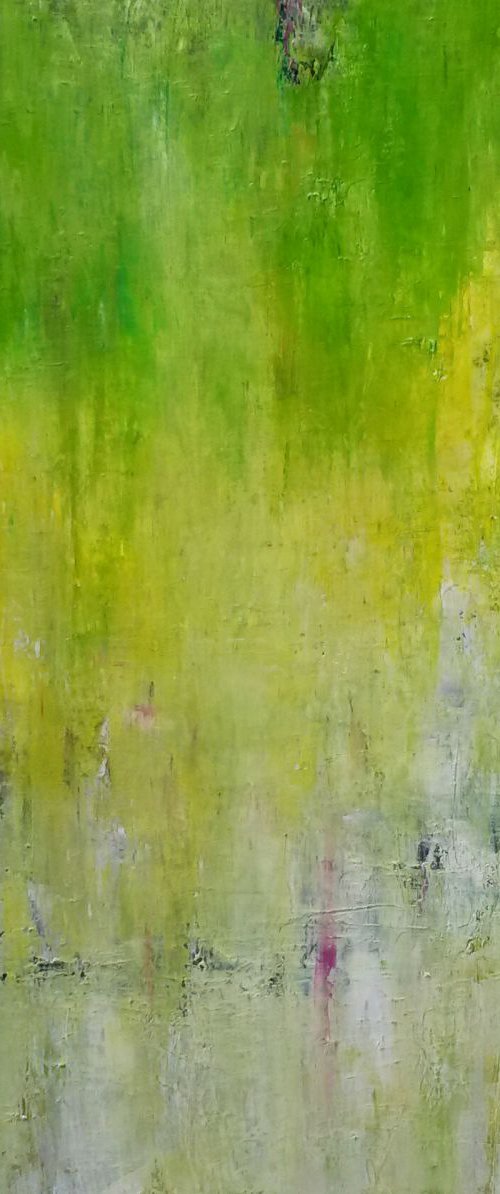 Green Grove - Large oil painting by Angela  Dierks