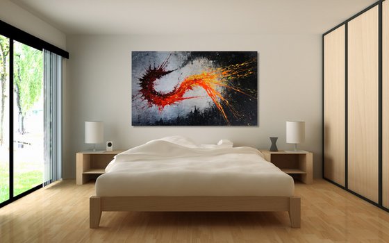 Twisting Fire V - CANVAS ONLY