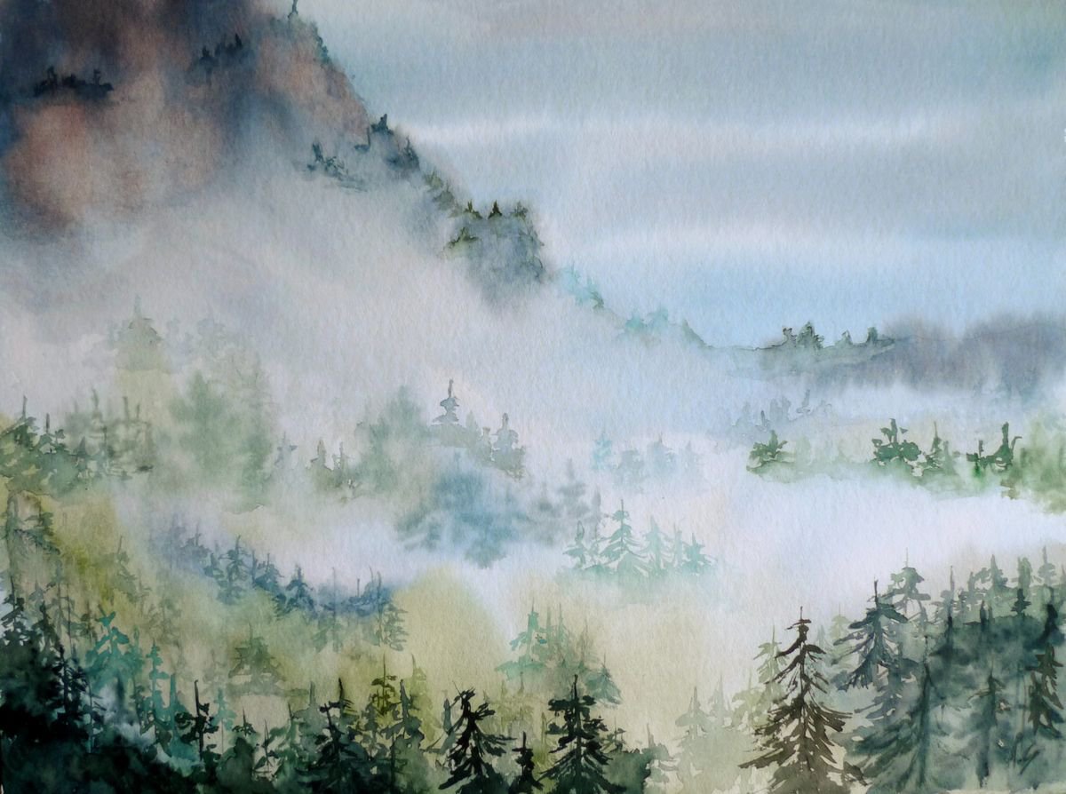 Misty Forest by Aneta Gajos