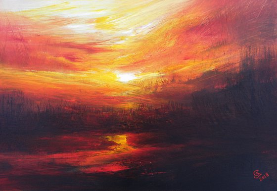 "You're the reason why I exist "Large painting 80x80cm SPECIAL PRICE!!!