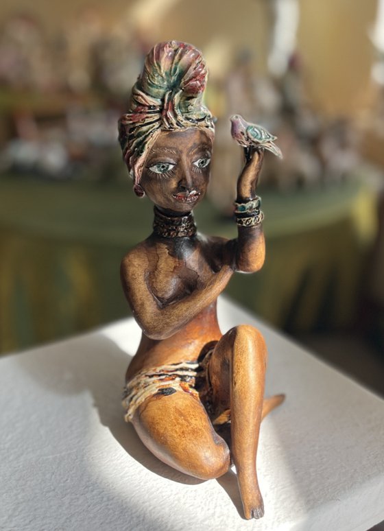 Meditation with a bird