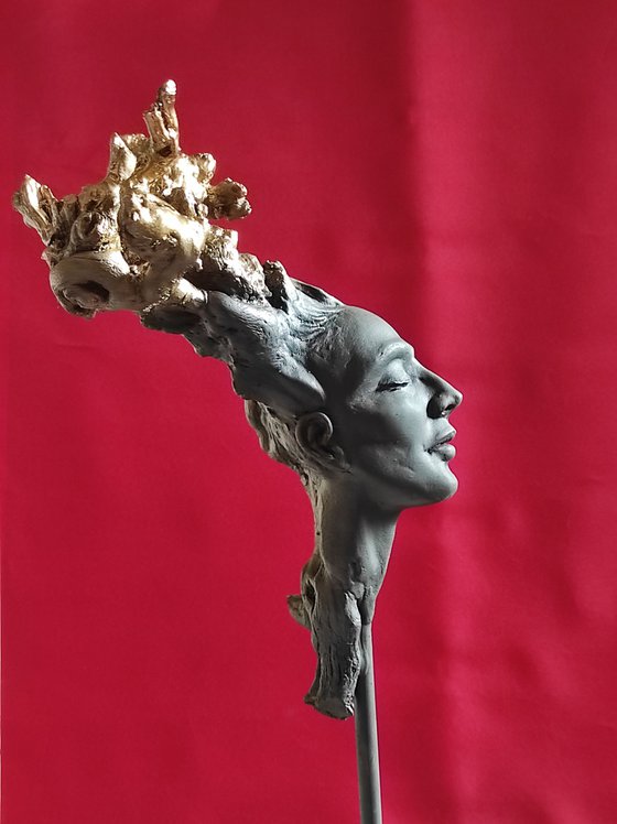 "Mida" Unique mixedmedia sculpture