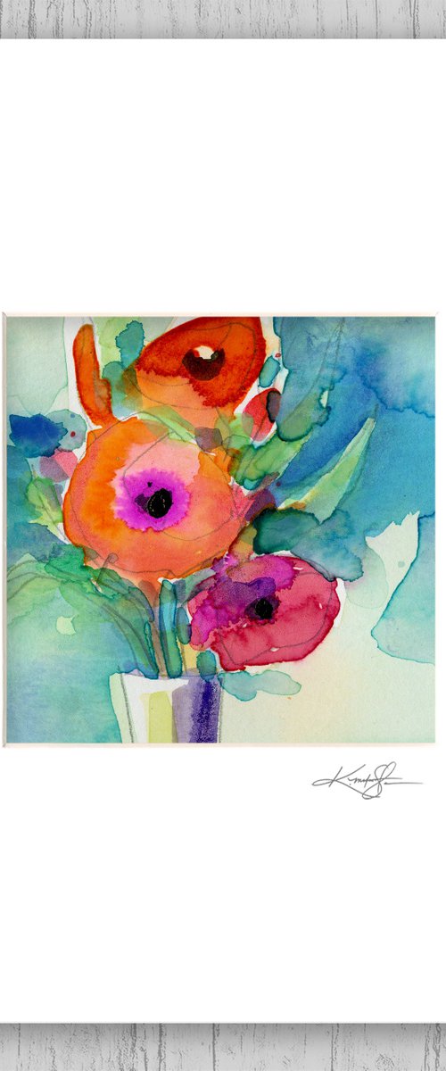 Flowers 20 - Flower Painting by Kathy Morton Stanion by Kathy Morton Stanion