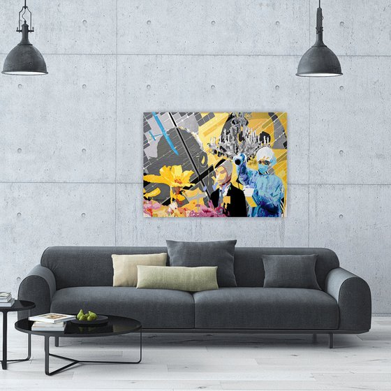 SOLAR IMPULSE | ORIGINAL ACRYLGEMÄLDE AUF LEINWAND