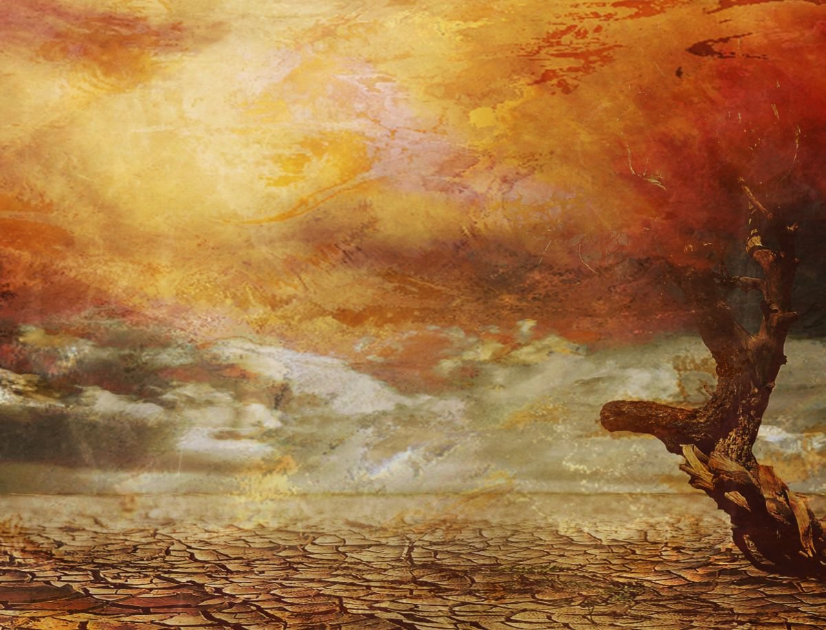 Illustrative Landscape Photograph By Srdjan Jevtic, 39 X 30", Desert, Original Artwork