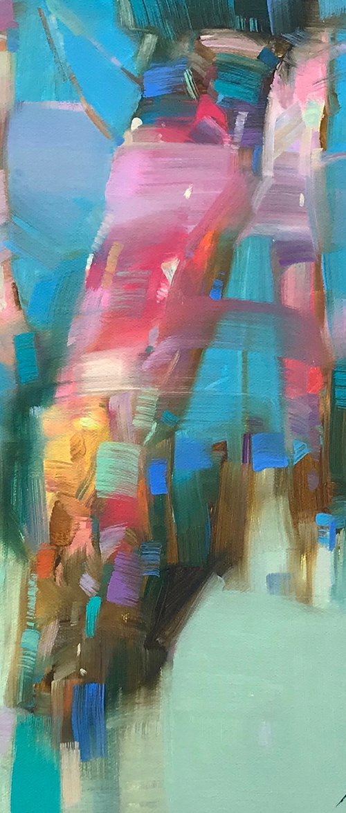 Spring Aspen, Original oil painting, Handmade artwork, One of a kind by Vahe Yeremyan