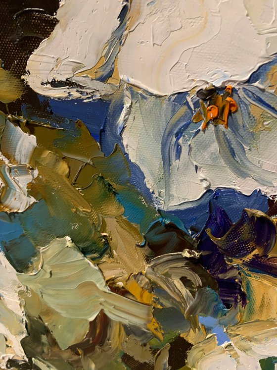 Cobalt Vase Blooms.