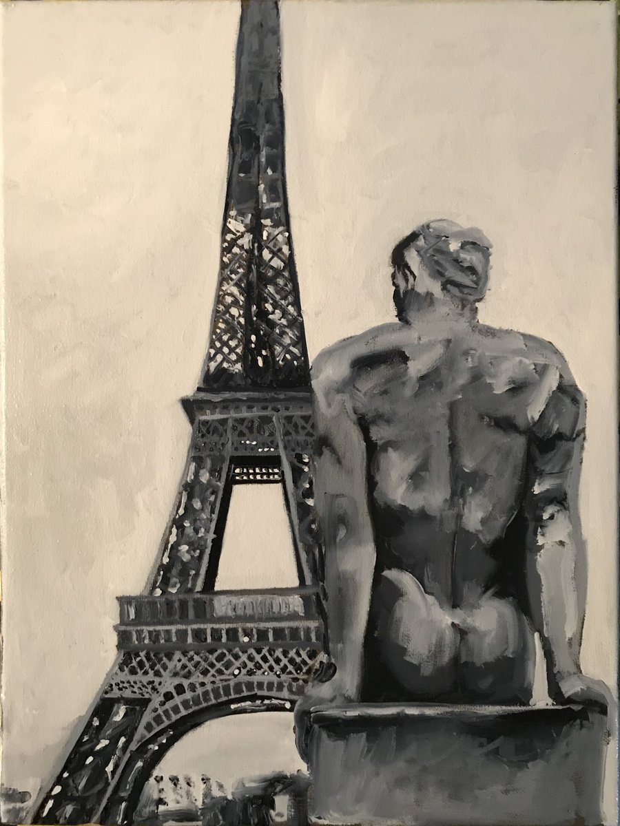 Eiffel and a Guy by Donn Poll
