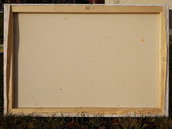 Summer . Dog and old boat